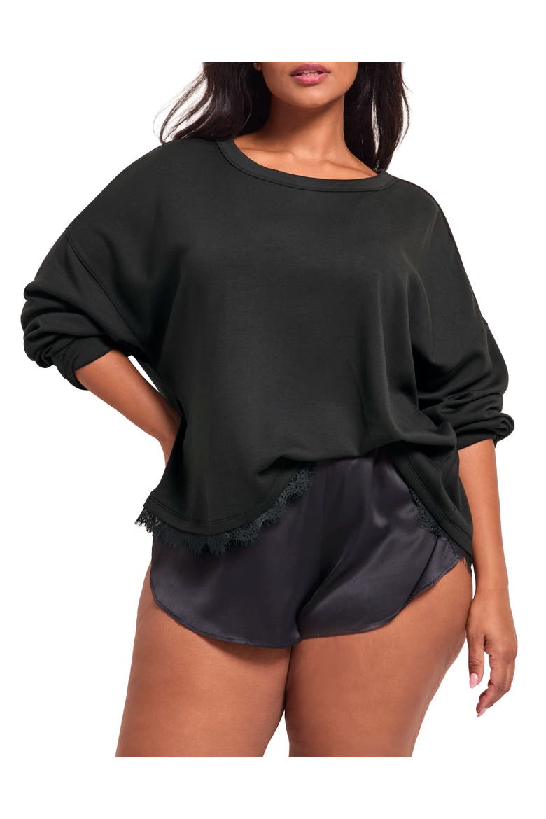 Alexandria Pullover Sweatshirt, Alternate, color, Black