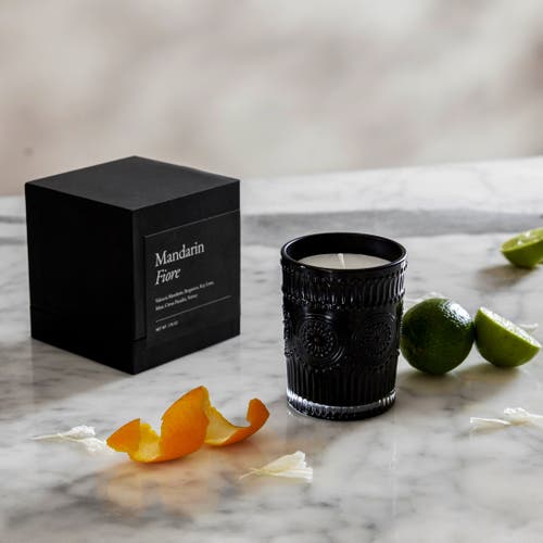 Italic Noir Swiss Scented Glass Candle In Black