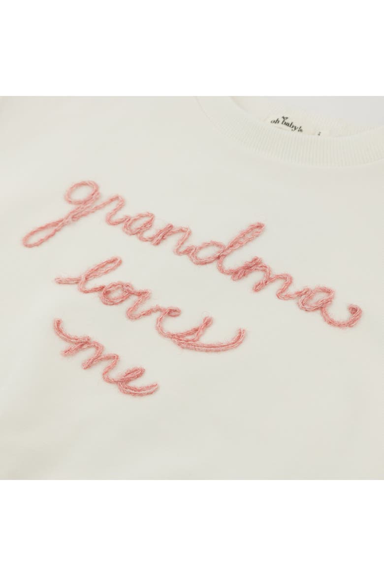 Grandma Loves Me Millie Sweatshirt, Alternate, color, Oyster