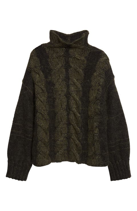 Nico Cable Knit Cashmere Blend Sweater