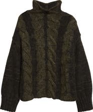Khaite Nico Cable Knit Cashmere Blend Sweater