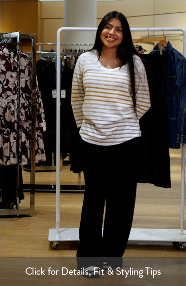 Ashby Isles Horizon Stripe Cotton T-Shirt, sales video thumbnail