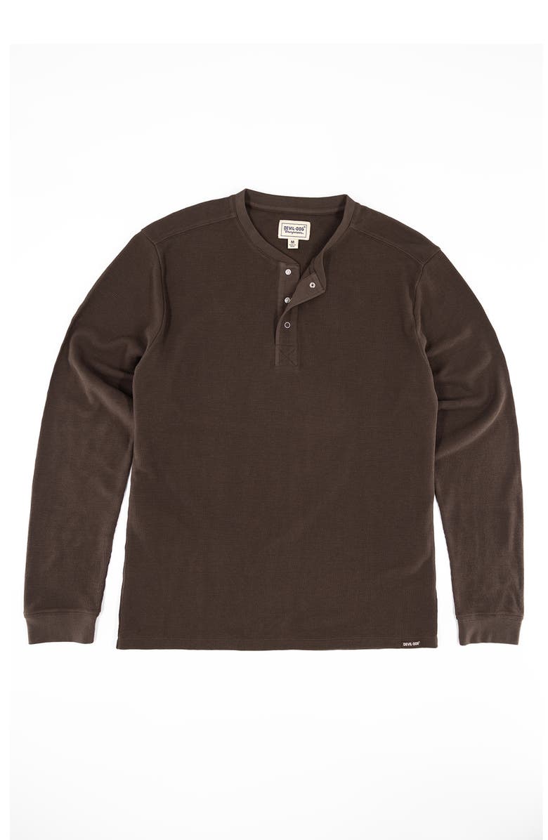 Devil-Dog Dungarees Cotton Waffle Knit Henley, Alternate, color, 