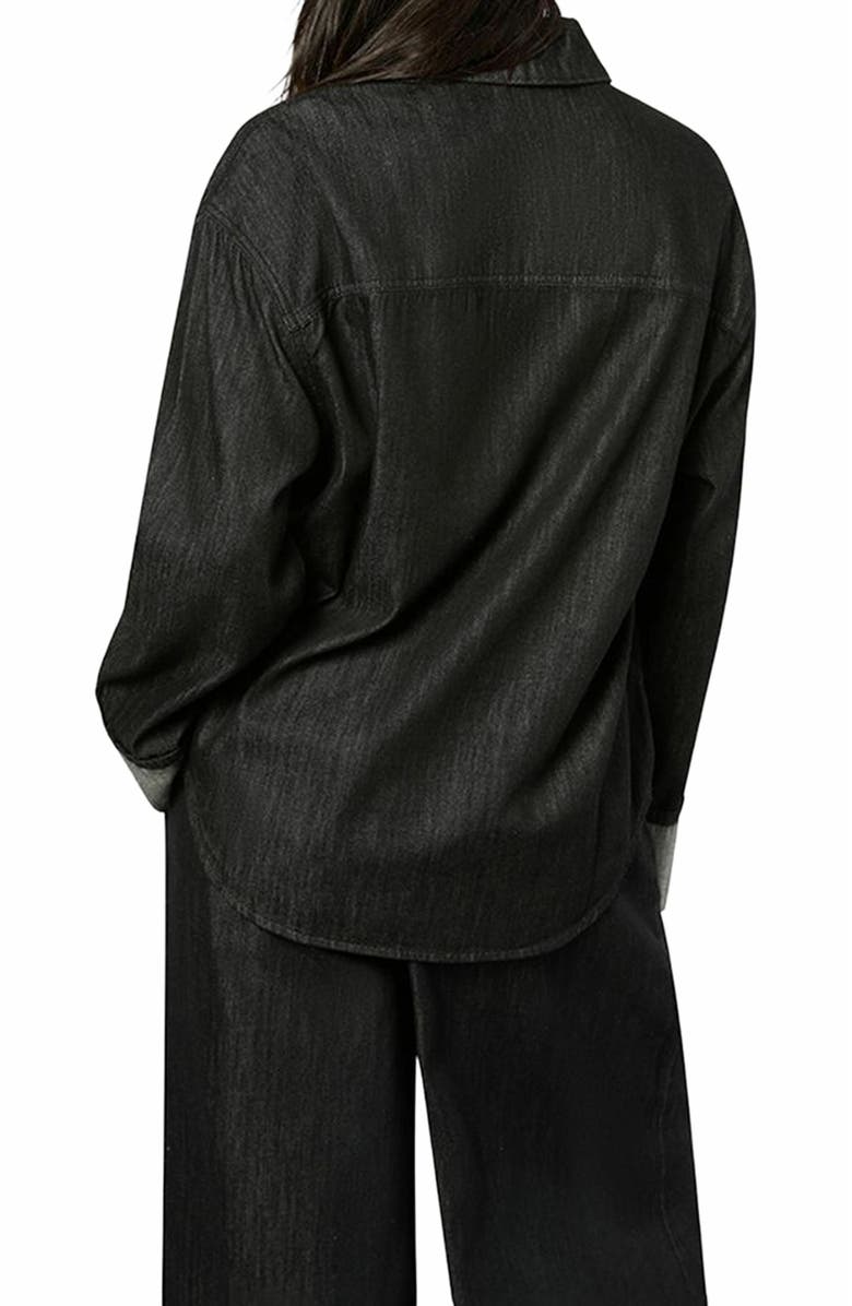 WeWoreWhat Denim Cuff Shirt, Alternate, color, 