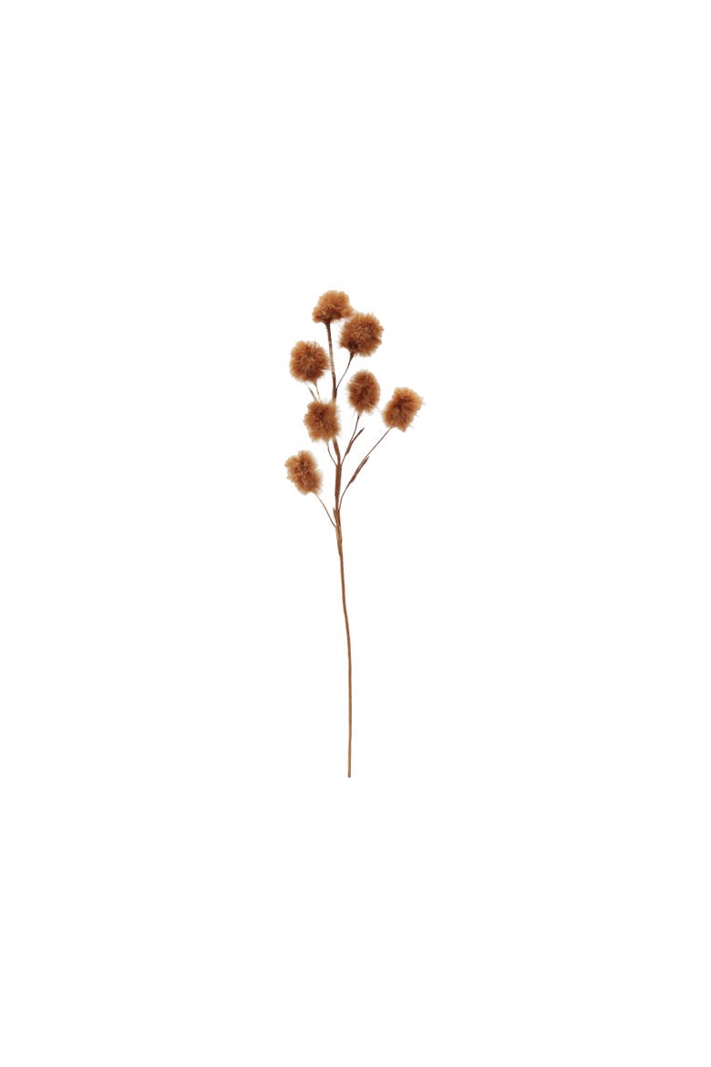 Feather Pom Poms Spray, Brown, Main, color, Brown