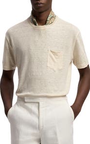 Ralph Lauren Purple Label Linen Jersey Pocket T-Shirt