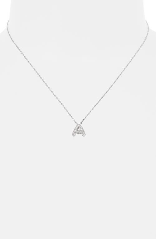 Leith Cubic Zirconia Initial Pendant Necklace