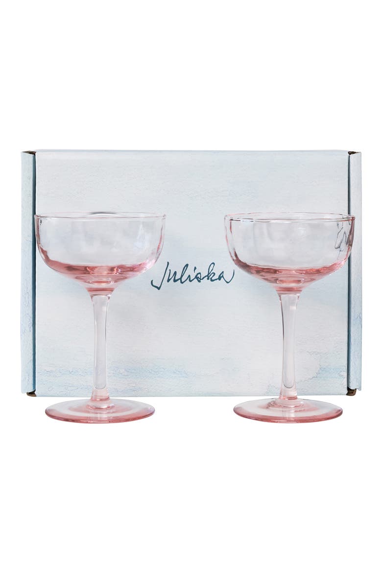 Puro Set of 2 Cocktail Coupes, Alternate, color, BLUSH