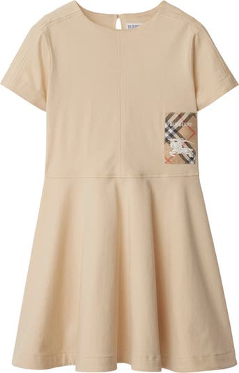 Check Label Cotton Dress