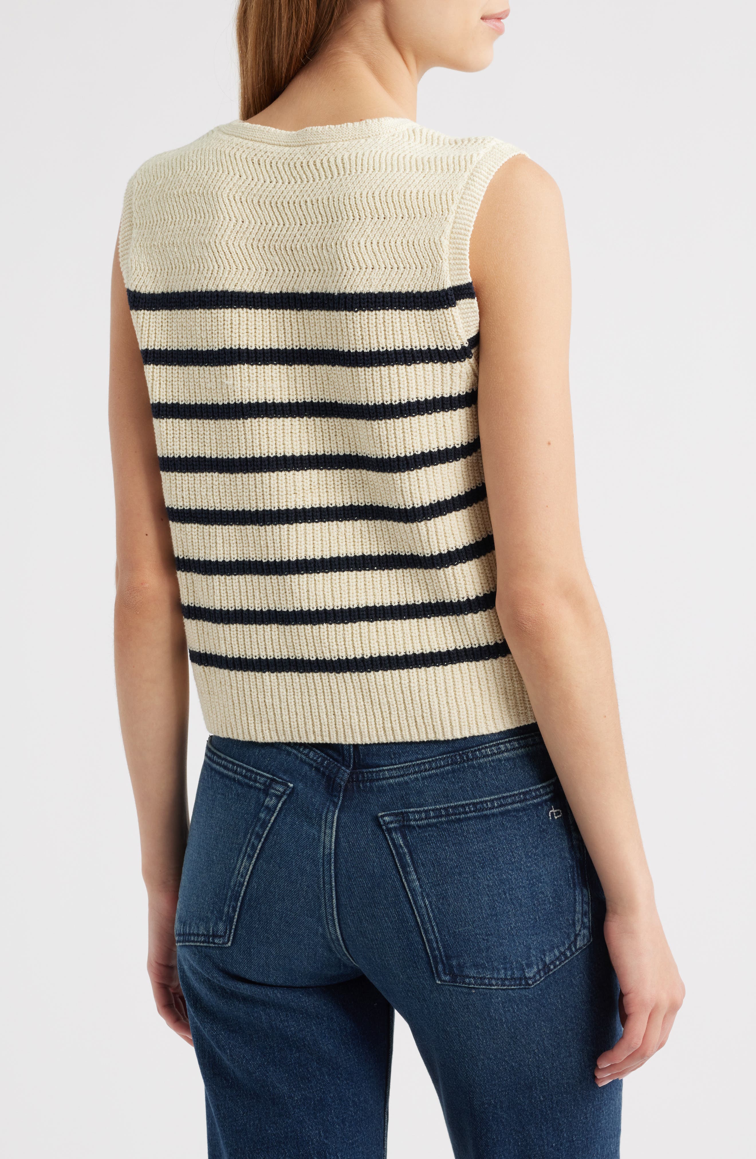 Jenny Stripe Sweater Tank - image 2