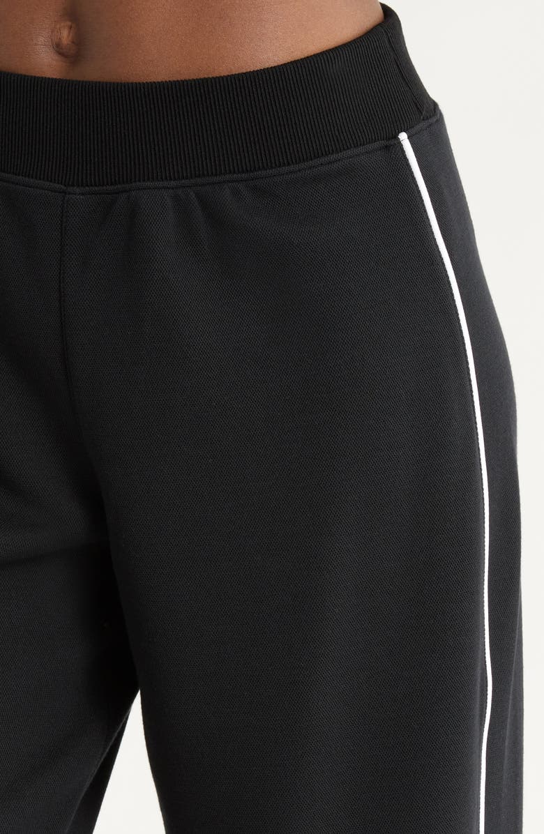 SPANX<sup>®</sup> AirEssentials Piqué Carrot Leg Ankle Pants, Alternate, color, Very Black