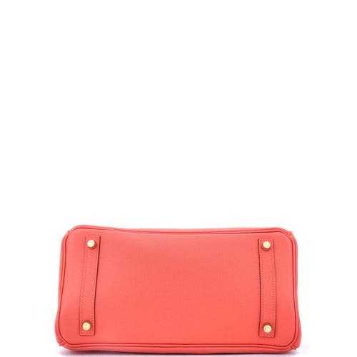 Pre-owned Hermes Hermes Birkin Handbag Red Epsom With Gold Hardware 30 In Red