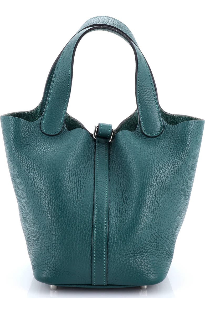 Pre-Owned Hermes Picotin Lock Bag Clemence PM, Alternate, color, Malachite