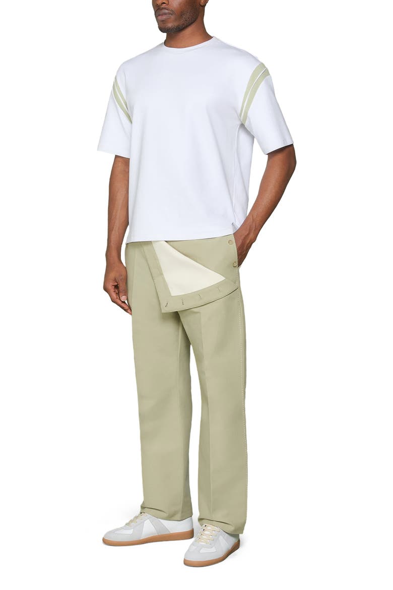 Georges Varsity Cotton T-Shirt, Alternate, color, Off White