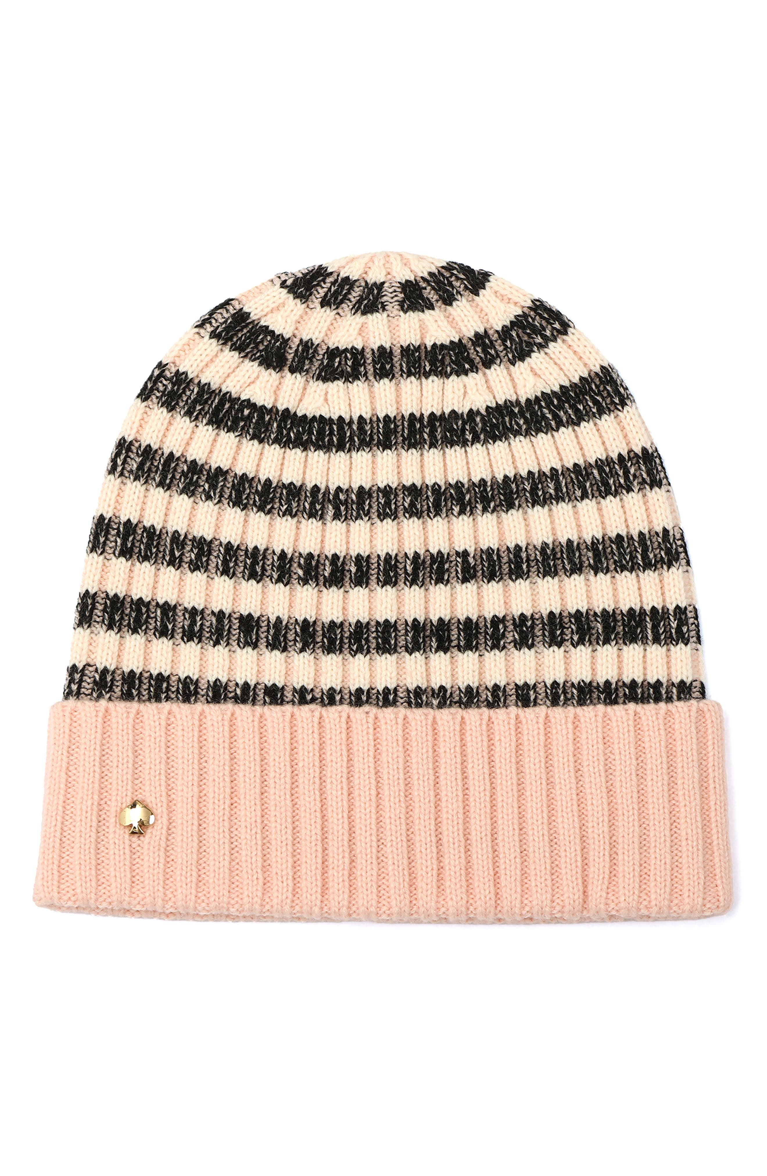 Kate Spade New York Stripe Cuff Beanie
