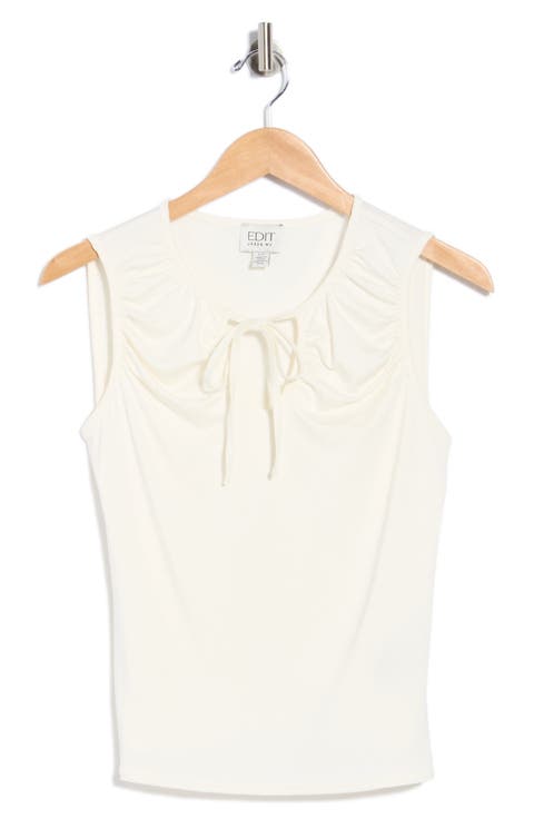 Sleeveless Scoopneck Top