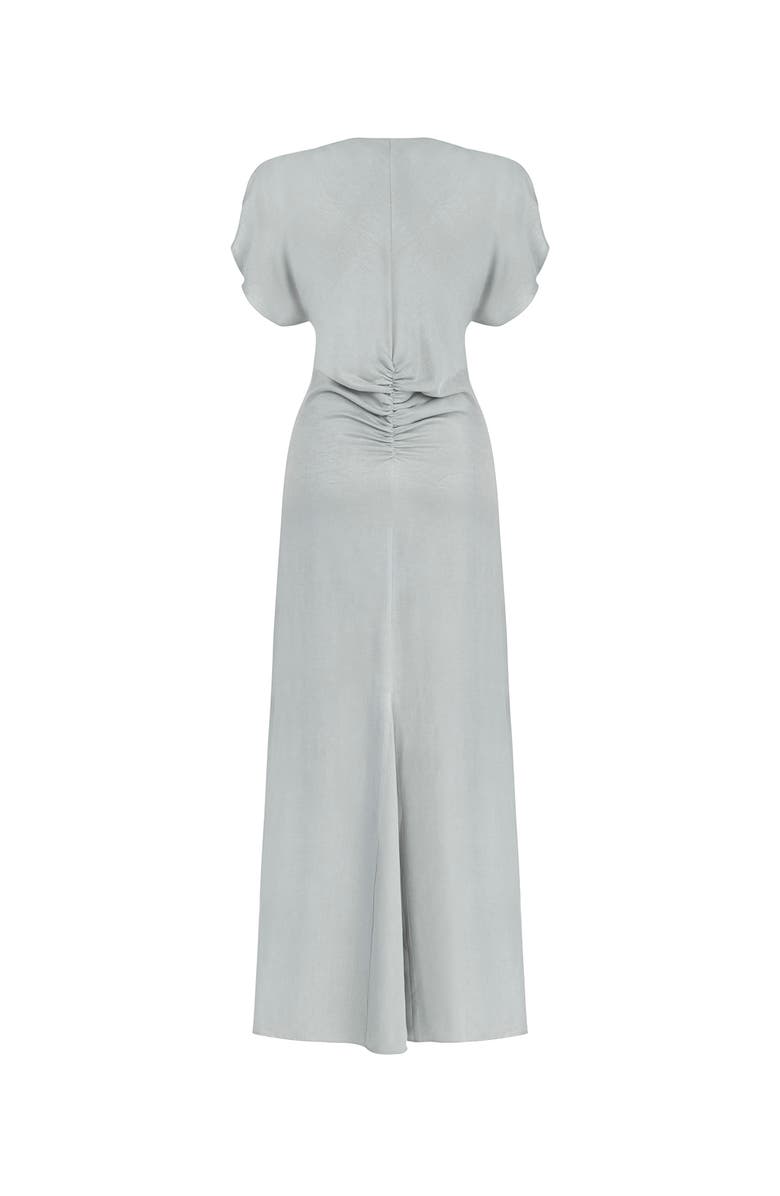 Nocturne Draped V-Neck Dress, Alternate, color, 