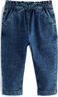 NEXT Kids' Drawstring Denim Pants