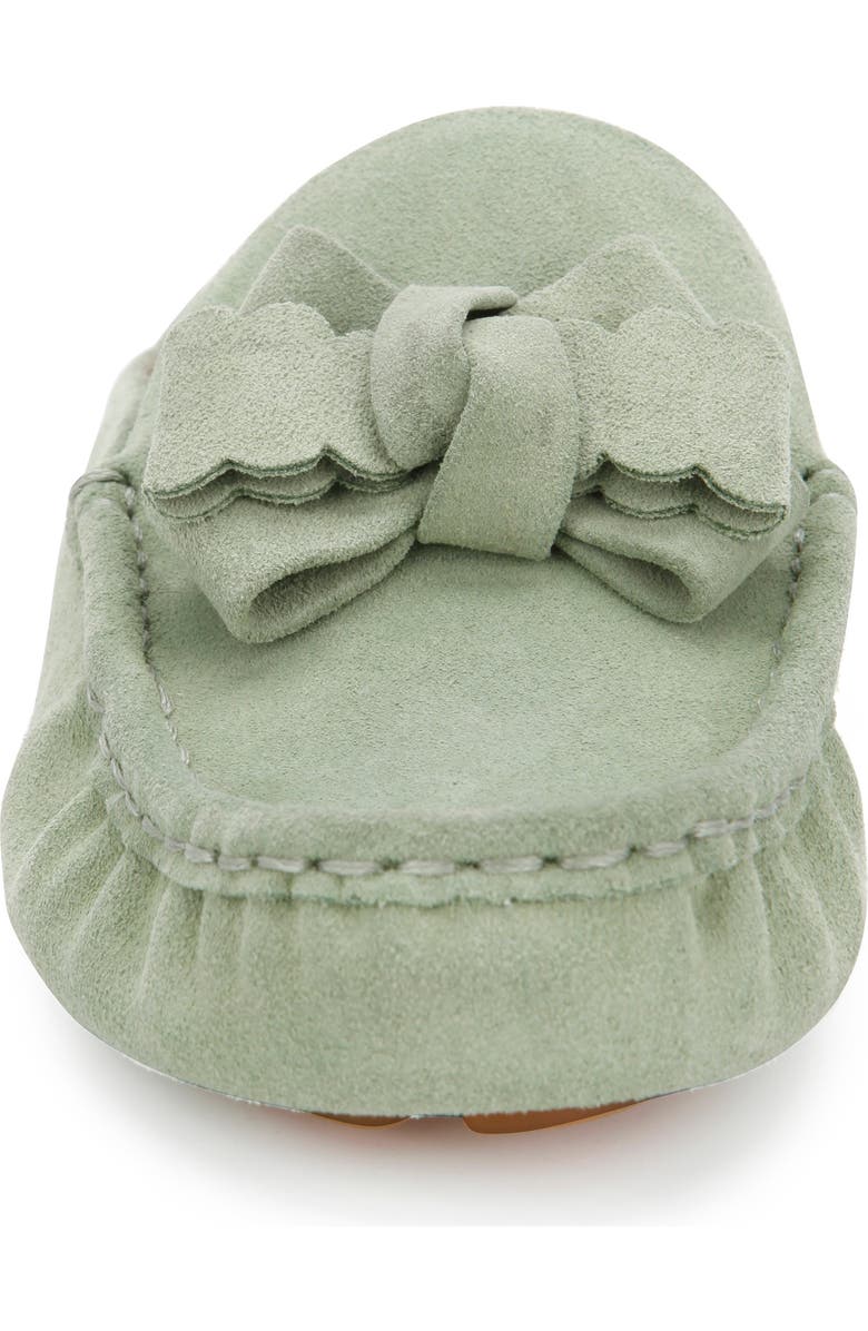 Gentle Souls Signature Mina Bow Driving Mule, Alternate, color, Basil