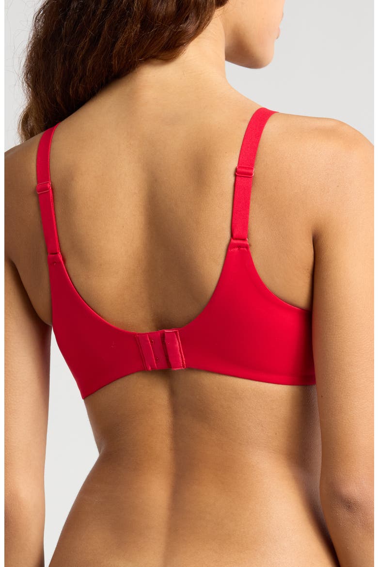 Norah Comfort Underwire Bra, Alternate, color, POPPY RED