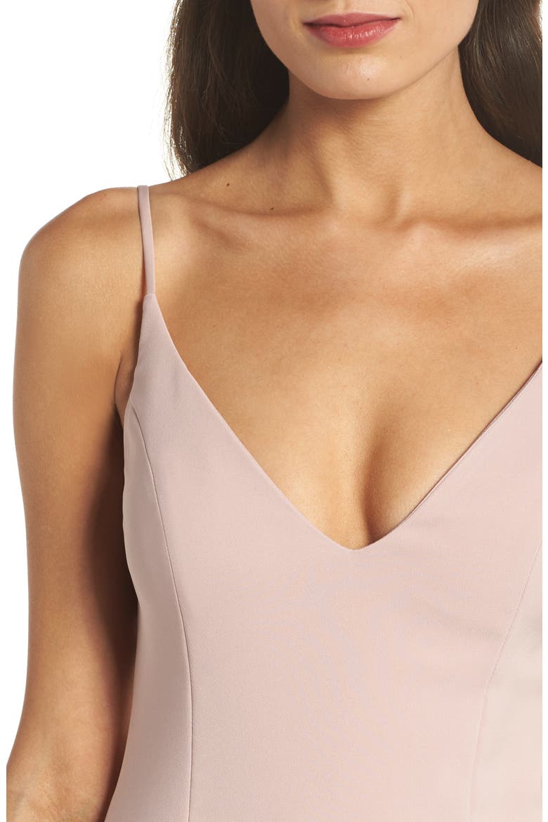 Milly Lace Flounce Slipdress, Alternate, color, BLUSH