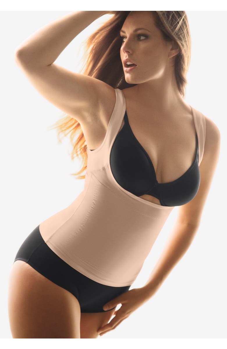 Secret Solutions Power Shaper Firm Control Wear-Your-Own-Bra Shaper Tank, Alternate, color, Black