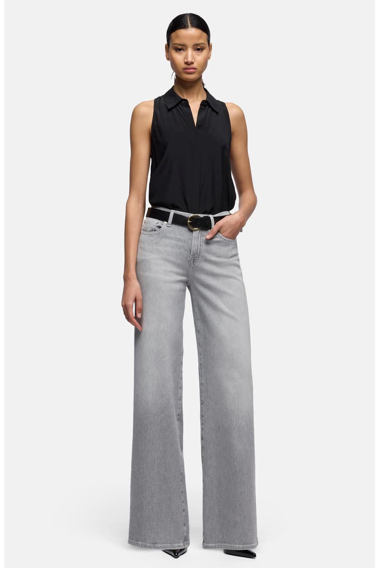 Lotta High Waist Wide Leg Jeans, Alternate, color, SILVER WASH