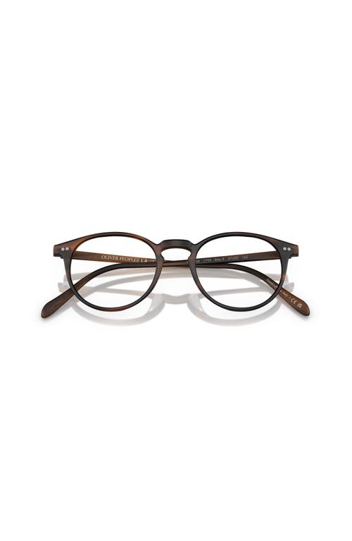 Oliver Peoples 45mm Phantos Optical Glasses In Brown