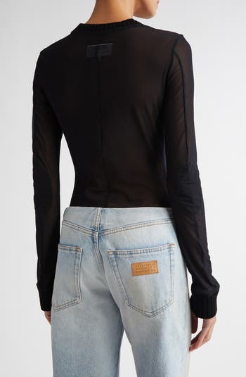 最終SALE！MM6 Maison Margiela シアートップス シアー シースルー MM6 Maison Margiela(エムエムシックス