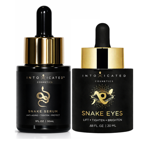 Snake Bundle (Snake Serum & Snake Eyes Eye Serum) |  Anti-Aging Formulas with Vegan Snake Peptides | Lifting Formula for Daily Moisture and Eye Contour