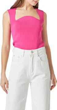 Endless Rose Sculpted Neck Knit Tank