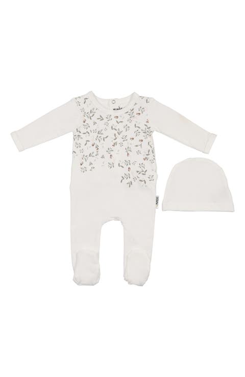 Asymmetrical Leaves Footie (Baby)