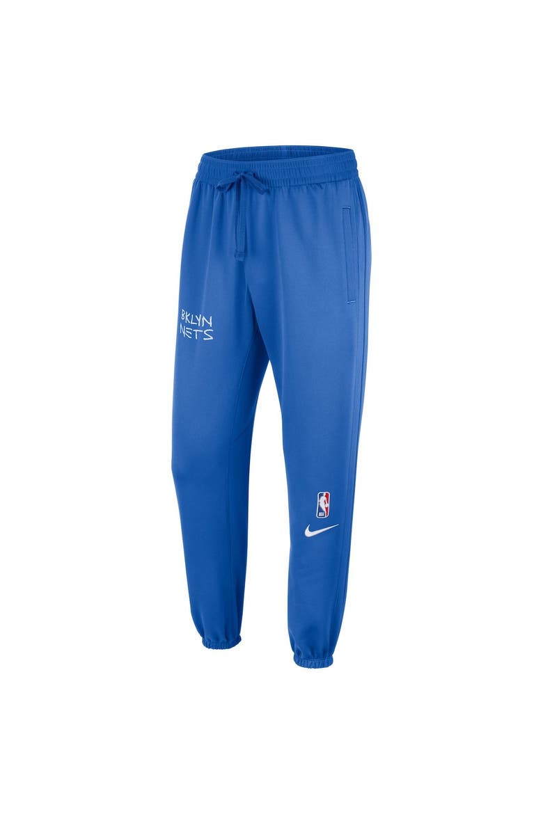 Men's Nike Royal Brooklyn Nets 2022/23 City Edition Showtime ThermaFlex Sweatpants, Alternate, color, Royal