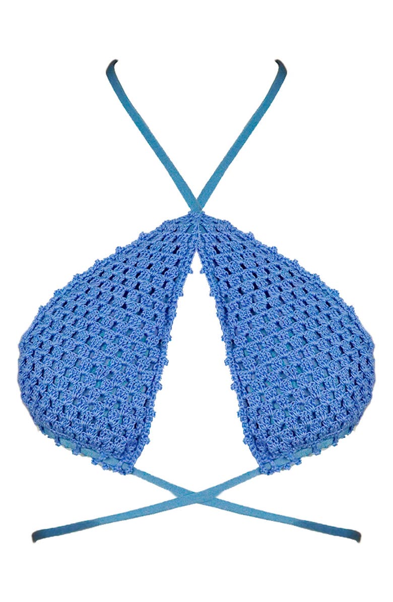 Capittana Vera Crochet Bikini Top, Alternate, color, 