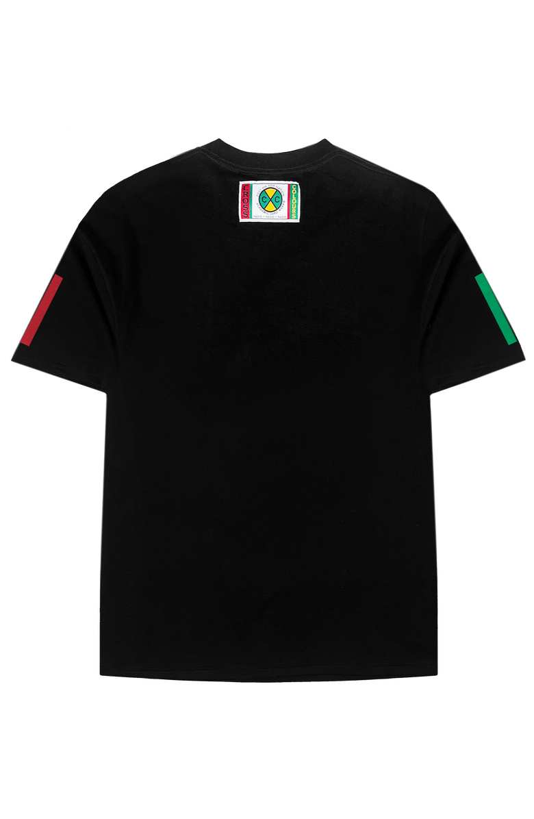 Cross Colours Flag Logo T-Shirt, Alternate, color, Black
