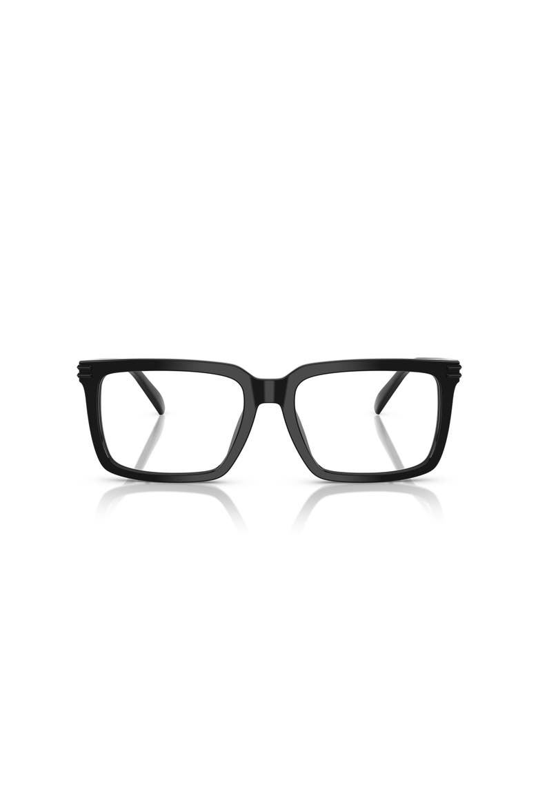 55mm Square optical glasses, Alternate, color, Black