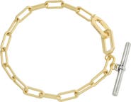 AllSaints Mixed Metal Bar Link Bracelet