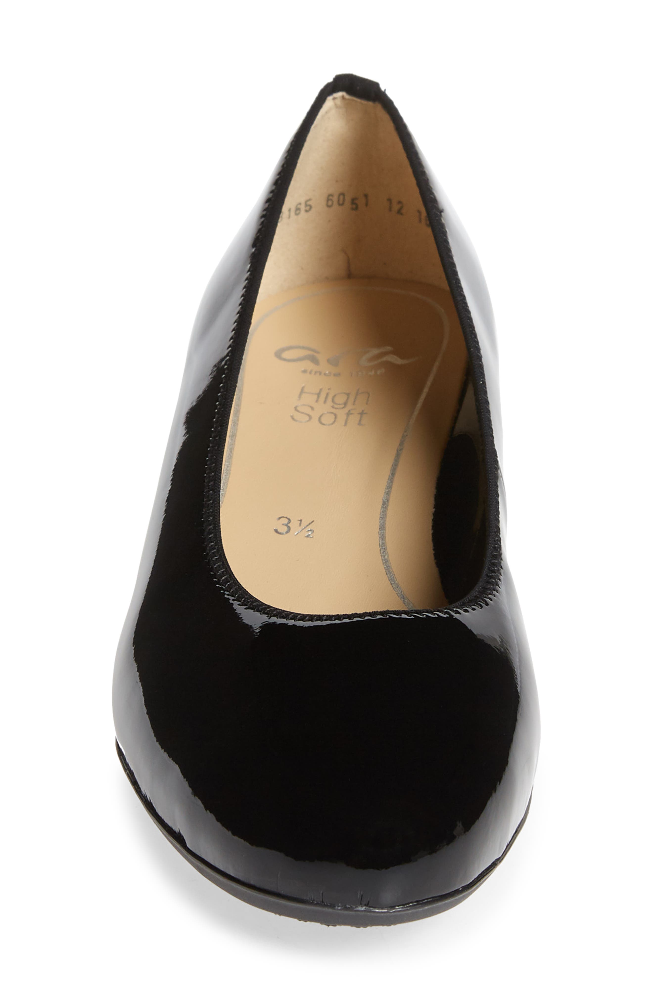 ara Vivian Pump, Alternate, color, Black Soft Patent Leather