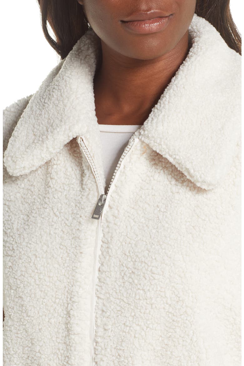 Jackeline Teddy Bear Jacket, Alternate, color, CREAM