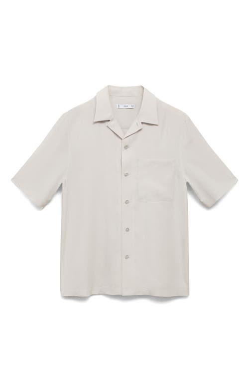 Mango Men's Regular-fit Lyocell Shirt In Neutral