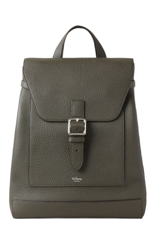 Mulberry Chiltern Leather Backpack In Dark Green