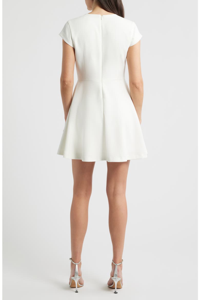 Cap Sleeve Fit & Flare Minidress, Alternate, color, SUMMER WHITE