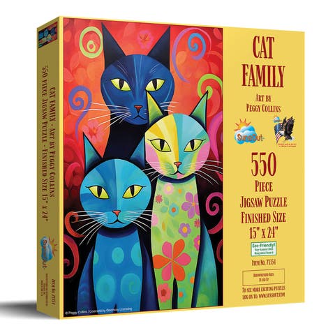Cat Family 550 piece Jigsaw Puzzle for Adults