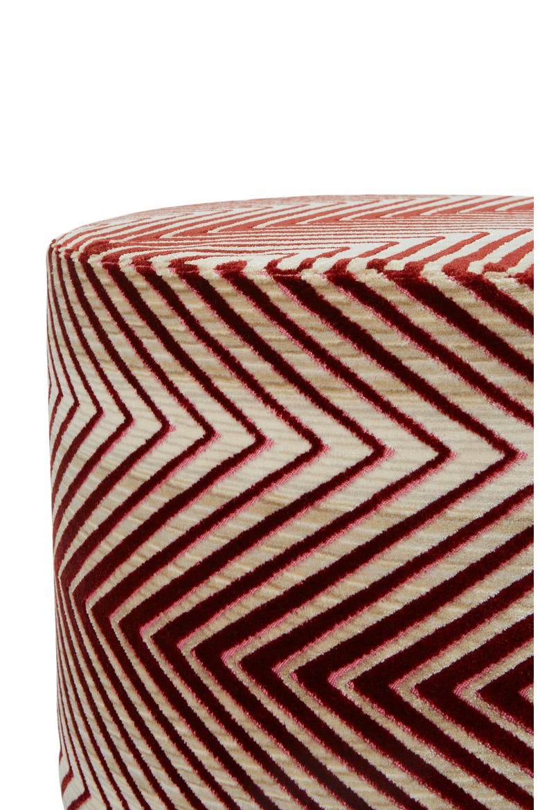 Ziggy Pouffe, 40x30 Cm Cylinder, Alternate, color, Red & Multicoloured