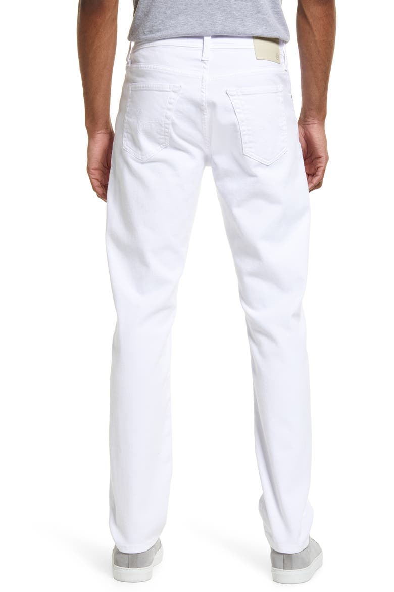 Everett Slim Straight Leg Jeans, Alternate, color, WHITE