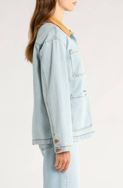 Blanknyc Crack Of Dawn Jacket Light Indigo In Blue