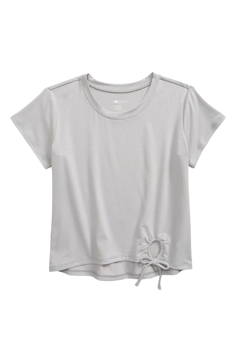 Zella Girl Kids' Tied Up T-Shirt, Main, color, 
