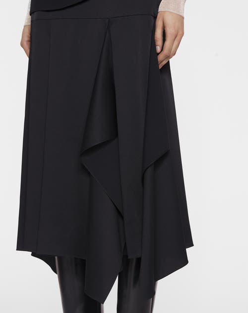 Lanvin Asymmetrical Skirt In Black