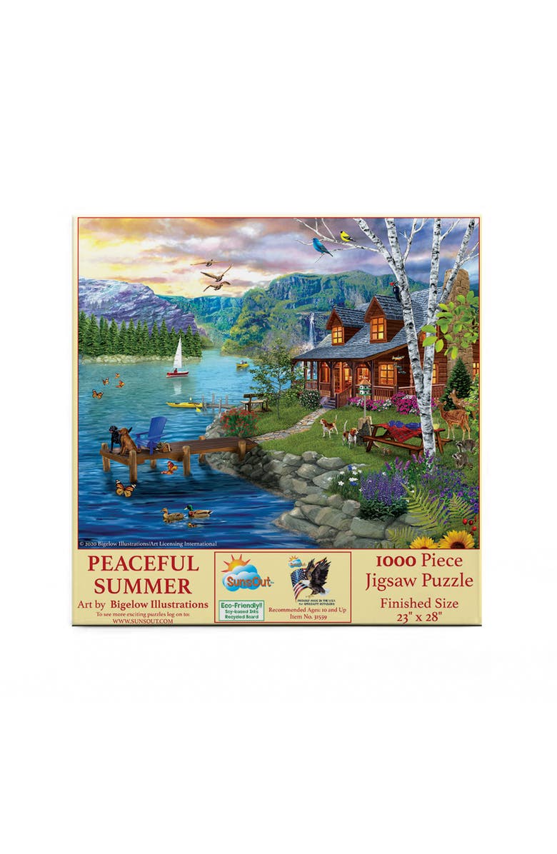 Sunsout Peaceful Summer 1000 piece Jigsaw Puzzle for Adults, Alternate, color, Multicolor