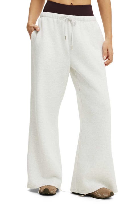 Women's Active Raw Edge Wide Leg Sweatpant